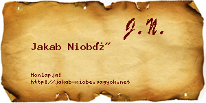 Jakab Niobé névjegykártya